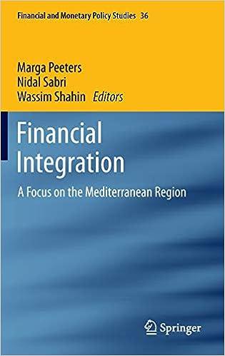 financial integration a focus on the mediterranean region 2013th edition marga peeters, nidal sabri, wassim