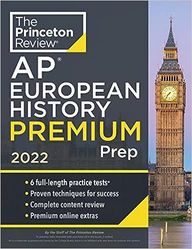 the princeton review ap european history premium prep 2022 2022 edition the princeton review 0525570659,
