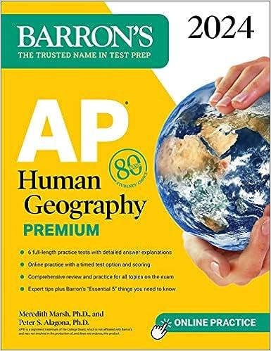 barrons ap human geography premium 2024 2024 edition meredith marsh, peter s. alagona 1506287670,