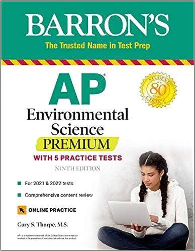 barrons ap environmental science premium 9th edition gary s. thorpe 1506261876, 978-1506261874