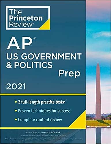 The Princeton Review AP US Government And Politics Prep 2021