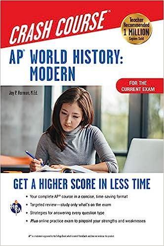 crash course ap world history modern get a high score in less time 3rd edition jay p. harmon 0738612618,
