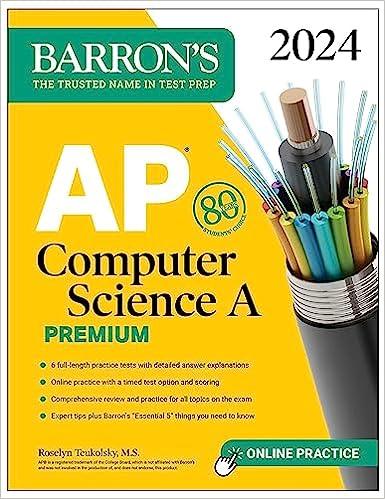 barrons ap computer science a premium 2024 2024 edition roselyn teukolsky 1506287913, 978-1506287911