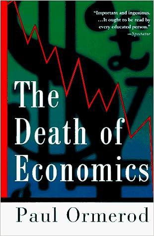 the death of economics 1st edition paul ormerod 0312134649, 978-0312134648