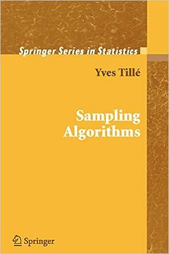 sampling algorithms 1st edition yves tillé 1441921559, 978-1441921550