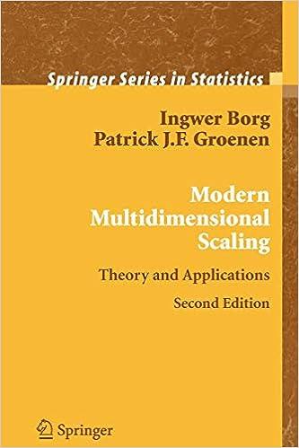 modern multidimensional scaling theory and applications 2nd edition i. borg, p. j. f. groenen 1441920463,