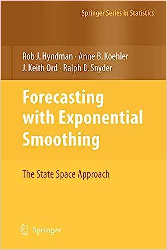 forecasting with exponential smoothing the state space approach 1st edition rob hyndman anne b. koehler , j.