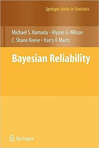 bayesian reliability 1st edition michael s. hamada, alyson wilson , c. shane reese 1441926739, 978-1441926739