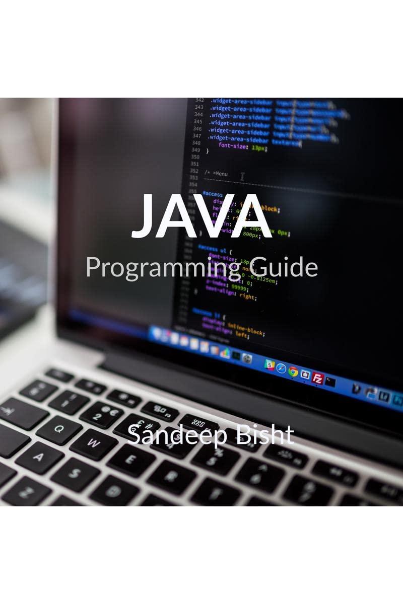 java programming guide 1st edition sandeep bisht 9798888832295