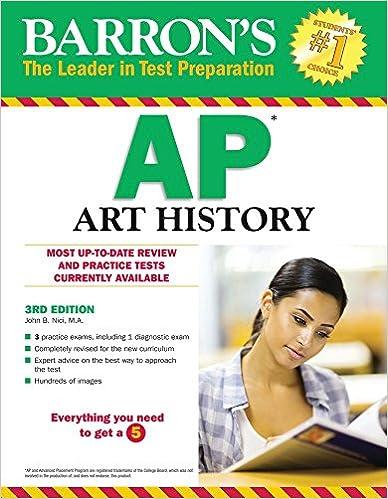 barrons ap art history most up to date review and practical test currently available 3rd edition john b. nici