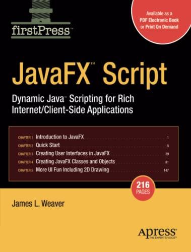 javafx script dynamic java scripting for rich internet client side applications 1st edition james weaver