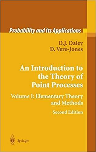 an introduction to the theory of point processes volume i elementary theory and methods 2nd edition d.j.
