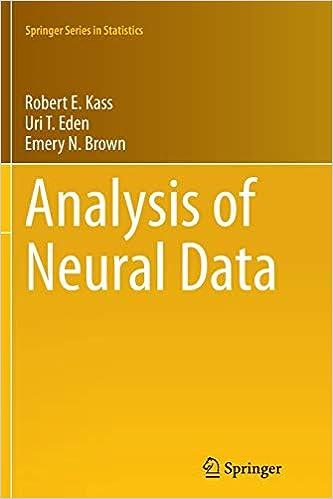 analysis of neural data 1st edition robert e. kass  uri t. eden, emery n. brown 1493940783, 978-1493940783
