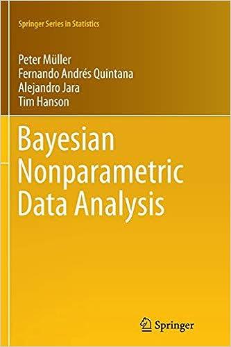 bayesian nonparametric data analysis 1st edition peter müller, fernando andres quintana, alejandro jara, tim