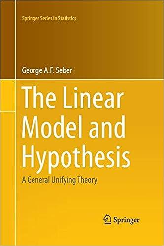 the linear model and hypothesis a general unifying theory 1st edition george seber 3319349171, 978-3319349176