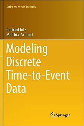 modeling discrete time to event data 1st edition gerhard tutz, matthias schmid 3319802852, 978-3319802855