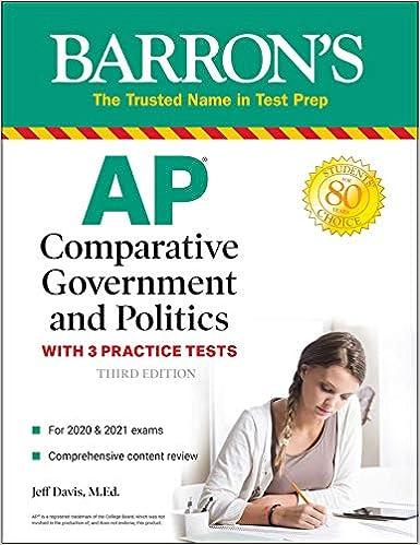 barrons ap comparative government and politics 3rd edition jeff davis 1506254667, 978-1506254661
