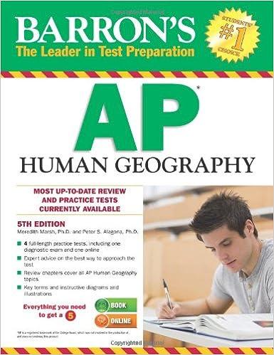 barrons ap human geography most up to date review and practical test currently available 5th edition meredith
