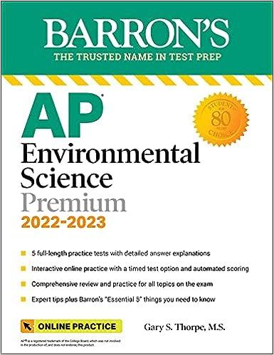 barrons ap environmental science premium 2022-2023 2023 edition gary s. thorpe 1506263879, 978-1506263878
