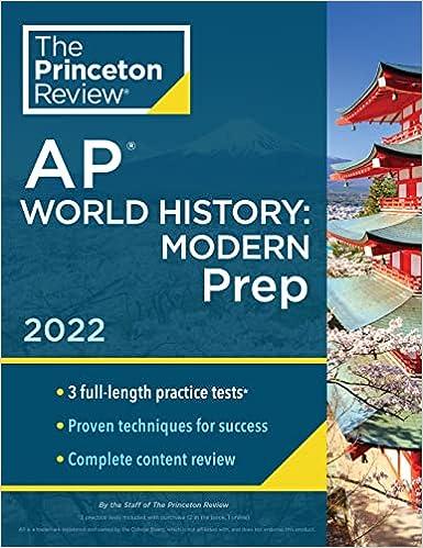 the princeton review ap world history modern prep 2022 2022 edition the princeton review 0525570799,