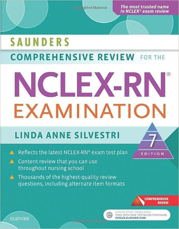 saunders comprehensive review for the nclex-rn 7th edition linda anne silvestri 0684870134, 978-0684870137