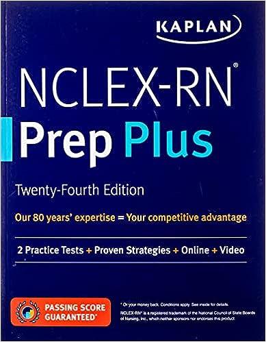 nclex-rn prep plus 24th practice kaplan nursing 978-1506255446
