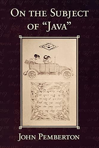 on the subject of java 1st edition john pemberton 0801499631, 978-0801499630