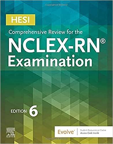 hesi comprehensive review for the nclex-rn examination 6th edition hesi 0323582451, 978-0323582452