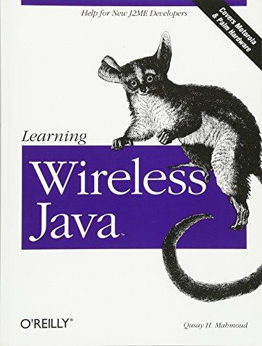 learning wireless java 1st edition qusay mahmoud 0596002432, 978-0596002435