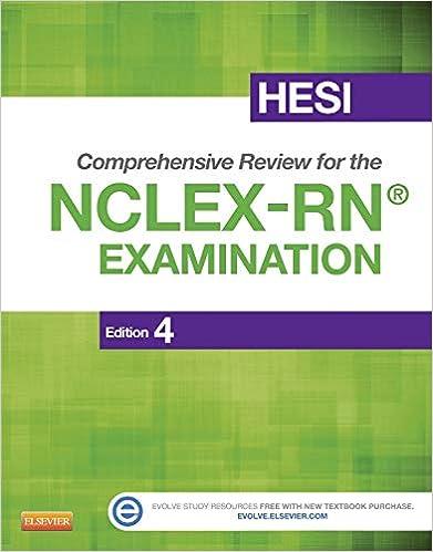 hesi comprehensive review for the nclex-rn examination 4th edition hesi 455727520, 978-1455727520