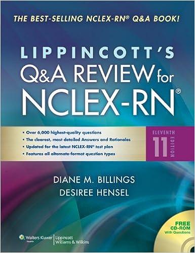 lippincotts q and a review for nclex-rn 11th edition diane mcgovern billings, hensel, desiree, r. n. allen,