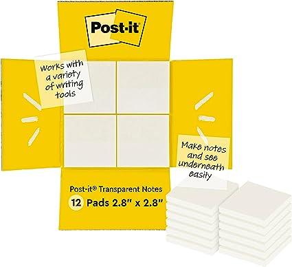 post-it transparent notes clear sticky notes to markup textbooks  post-it b0b2bkl5kt