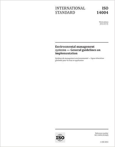 environmental management systems general guidelines on implementation 3rd edition international organization