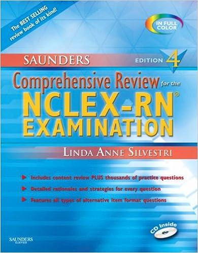 saunders comprehensive review for the nclex-rn examination 4th edition linda anne silvestri 141603708x,