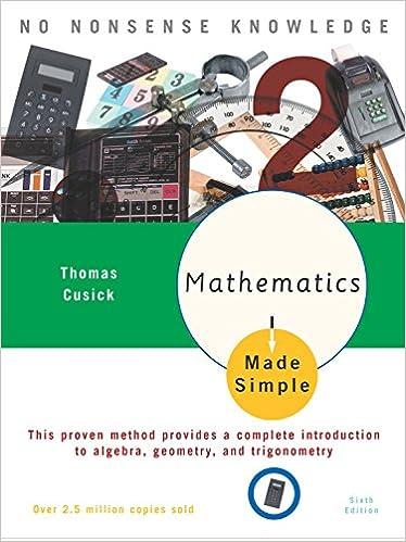 mathematics made simple sixth edition thomas cusick 0767915380, 978-0767915380
