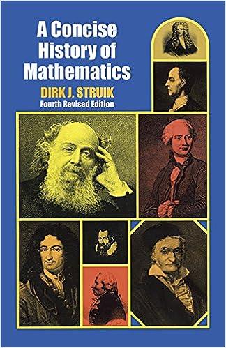 a concise history of mathematics fourth edition dirk j struik 0486602559, 978-0486602554