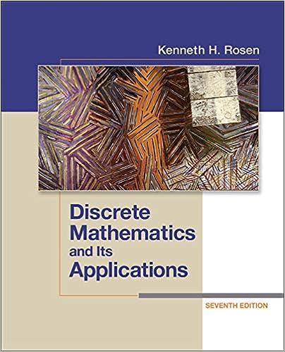 discrete mathematics and its applications seventh edition kenneth h rosen 0077916085, 978-0077916084