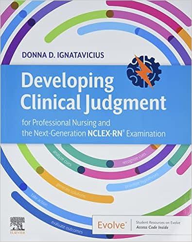 developing clinical judgment for professional nursing and the next generation nclex-rn examination 1st