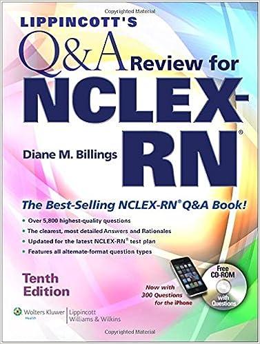 lippincotts q and a review for nclex-rn 10th edition diane m. billings 1608311252, 978-1608311255