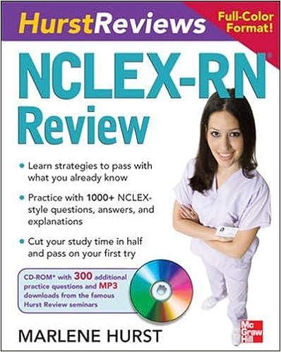 hurst reviews nclex-rn review 1st edition marlene hurst 0071484310, 978-0071484312