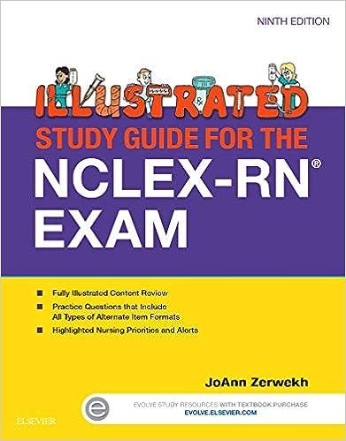 illustrated study guide for the nclex-rn exam 9th edition joann zerwekh 0323280102, 978-0323280105