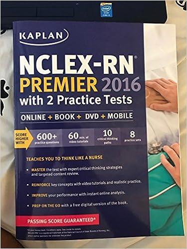 nclex-rn premier 2016 2016 edition kaplan nursing 1506202195, 978-1506202198
