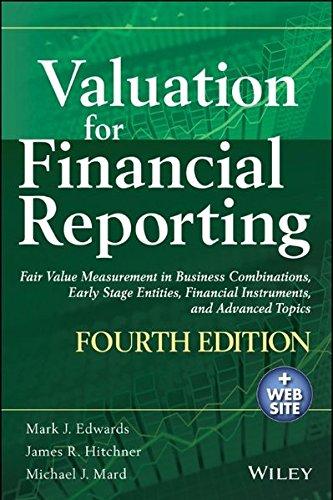 valuation for financial reporting fair value measurement in business combinations early stage entities