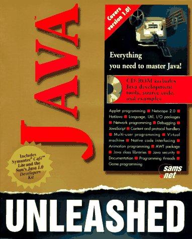 java unleashed 1st edition michael morrison 1575210495, 978-1575210490