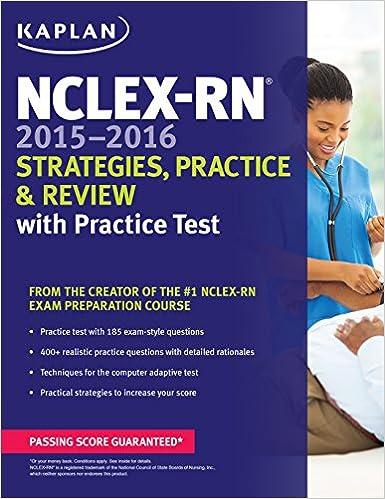 nclex-rn 2015-2016 strategies practice and review with practice test 2016 kaplan 1618658727, 978-1618658722