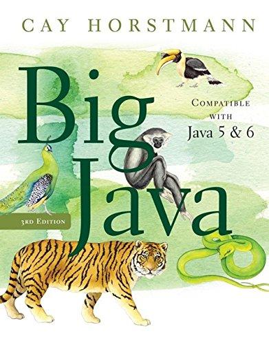 big java 3rd edition cay s. horstmann 0470105542, 978-0470105542