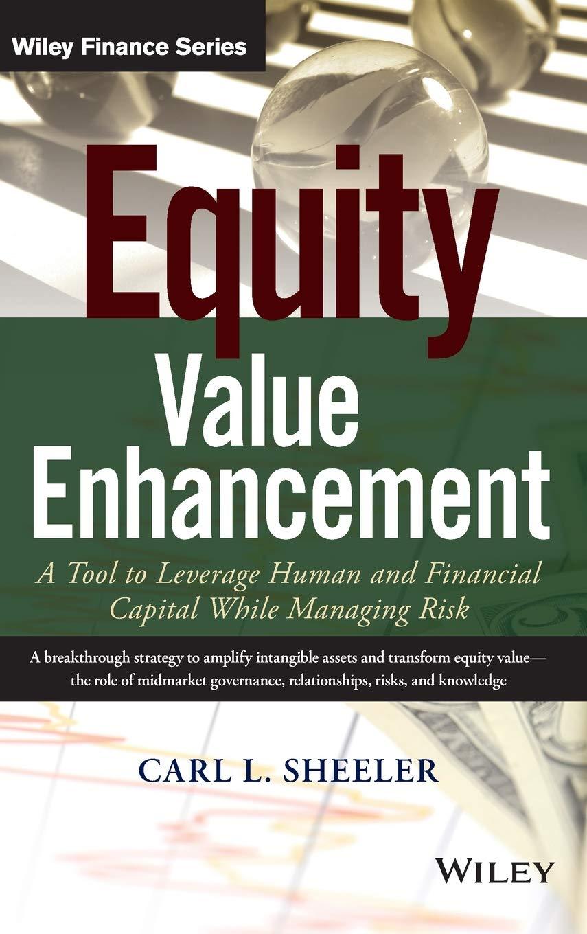 equity value enhancement a tool to leverage human and financial capital while managing risk 1st edition carl