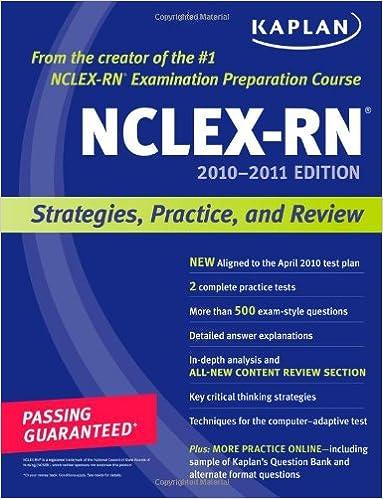 nclex-rn 2010-2011 strategies practice and review 2011 edition barbara j. irwin, judith a. burckhardt