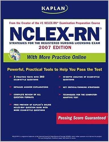 nclex-rn strategies for the registered nursing license exam with more practice online 2007 2007 edition