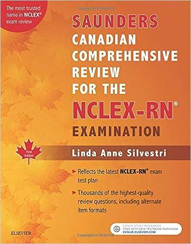 saunders canadian comprehensive review for the nclex-rn examination 1st edition linda anne silvestri